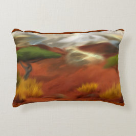 Australische Outback Dawn Abstracte Kunst Accent Kussen