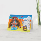 Australische outback Madonna en kind Feestdagen Kaart (Voorkant)