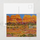 Australische Outback met wilde bloemen Briefkaart (Voorkant / Achterkant)