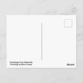 Australische Outback met wilde bloemen Briefkaart (Achterkant)