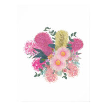 Australische Outback Pink en Yellow Blooms