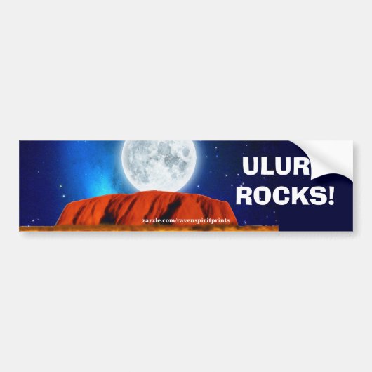 AUSTRALISCHE OUTBACK ULURU BUMPERSTICKER (Voorkant)
