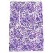 Australische Paarse Wildflower Garden Medium Cadeauzakje (Achterkant)