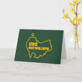 Australische Papa - de Grappige Kaart van Vaderdag (Gele Bloem)