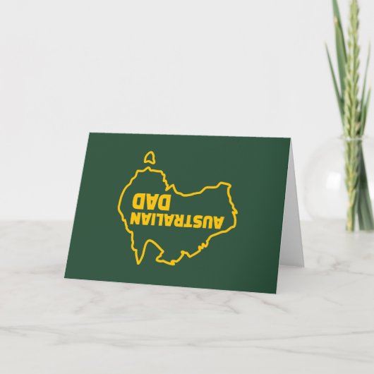 Australische Papa - de Grappige Kaart van Vaderdag (Voorkant)