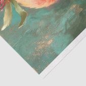 Australische Papegaai Inheemse Bloemenkroon Decoup Tissuepapier (Detail)