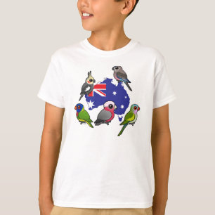 Australische parrots t-shirt