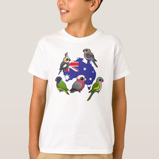 Australische parrots t-shirt (Voorkant)