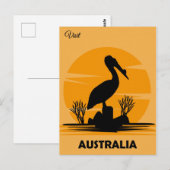 Australische  Pelican Travel Briefkaart (Voorkant / Achterkant)
