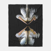 Australische Pelicans 1 Fleece Deken (Voorkant)
