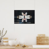 Australische Pelicans Pelecanus Conspicillatus Poster (Keuken)