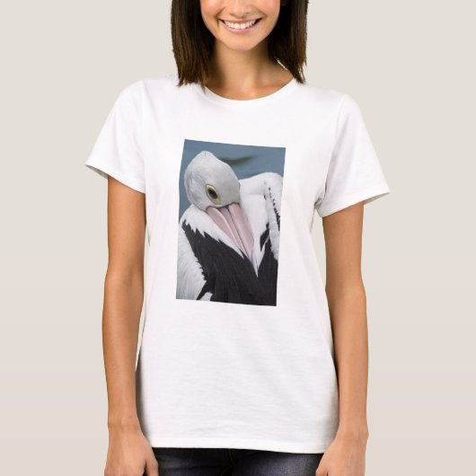 Australische pelikaan close-up t-shirt (Voorkant)