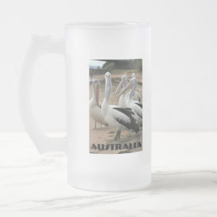 Australische Pelikanen in Phillip Island Matglas Bierpul