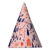 Australische pictogrammen, naadloos decoratief pat feesthoedjes (Rechts)