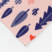 Australische pictogrammen, naadloos decoratief pat fleece deken (Hoek)