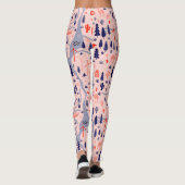 Australische pictogrammen, naadloos decoratief pat leggings (Achterkant)