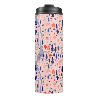 Australische pictogrammen, naadloos decoratief pat thermosbeker