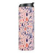 Australische pictogrammen, naadloos decoratief pat thermosbeker (Gedraaid links)