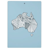 Australische platenkunst klembord (Achterkant)