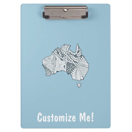 Australische platenkunst klembord (Voorkant)