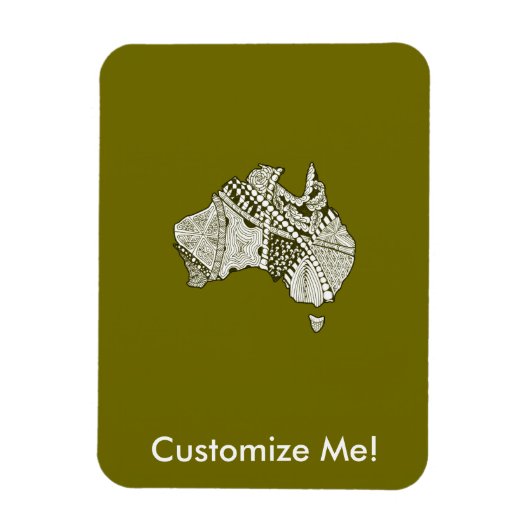 Australische platenkunst magneet (Verticaal)