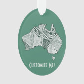 Australische platenkunst ornament (voorkant)