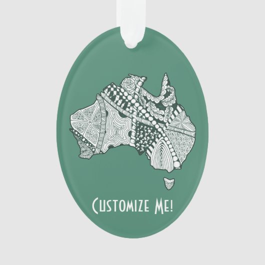 Australische platenkunst ornament (voorkant)