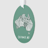 Australische platenkunst ornament (voorkant)