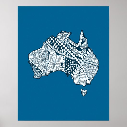 Australische platenkunst poster (Voorkant)