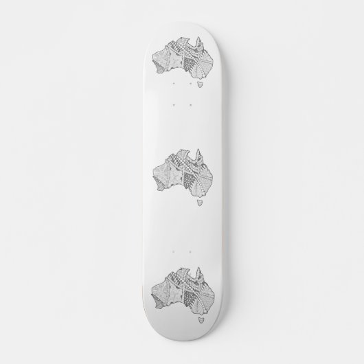 Australische platenkunst skateboard (Voorkant)