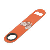 Australische platenkunst speed flessenopener (Voorkant Gekanteld)
