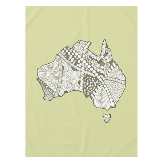 Australische platenkunst tafelkleed (Voorkant)