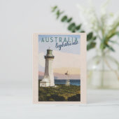  Australische Point loodrecht vuurtoren Briefkaart (Staand voorkant)