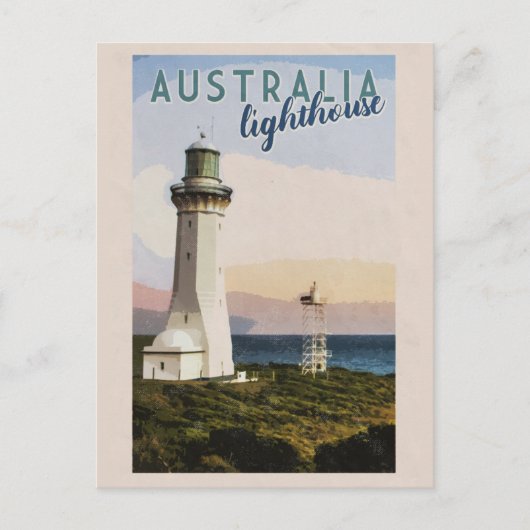  Australische Point loodrecht vuurtoren Briefkaart (Voorkant)