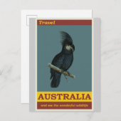 Australische Poster voor katoenvintagereizen Briefkaart (Voorkant / Achterkant)