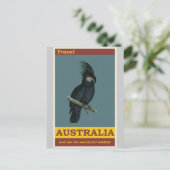 Australische Poster voor katoenvintagereizen Briefkaart (Staand voorkant)