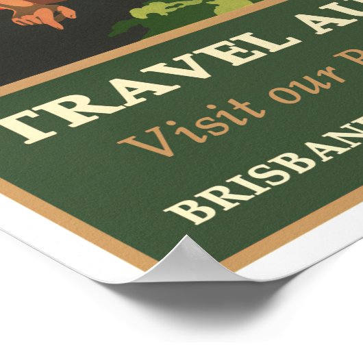 Australische Poster voor oldtimers (Hoek)