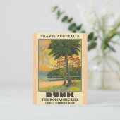 Australische Poster voor reizen met grote barrière Briefkaart (Staand voorkant)