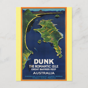 Australische Poster voor reizen met grote barrière Briefkaart