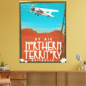 Australische poster voor reizen over de noordelijk canvas afdruk (Insitu (Woonkamer))