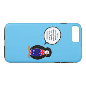 Australische pratende mevrouw pinguïn gepersonalis Case-Mate iPhone case (Achterkant (Horizontaal))