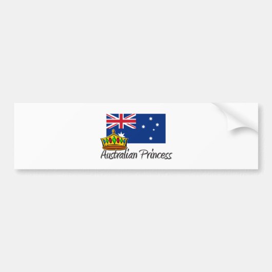 Australische prinses bumpersticker (Voorkant)