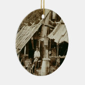 Australische prospector, c.1880s (sepia foto) keramisch ornament (Rechts)