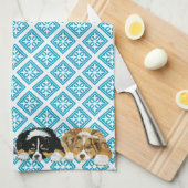 Australische Puppies van Shepherd Theedoek (Quarter Fold)