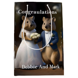 Australische Quokka Trouw met mij, bruiloft Medium Cadeauzakje