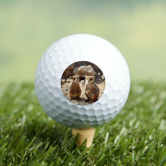 Australische Quokka Twins, Golfballen (Insitu Shirt)