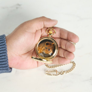 Australische Quokka zelfportret pose, zakhorloge Horloge