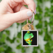 Australische Red Eye Treefrog, Litoria chloris, Sleutelhanger (Hand)