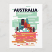 Australische reisposter aankondigingskaart (Voorkant)