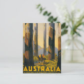 Australische reisposter bestemming briefkaart (Staand voorkant)